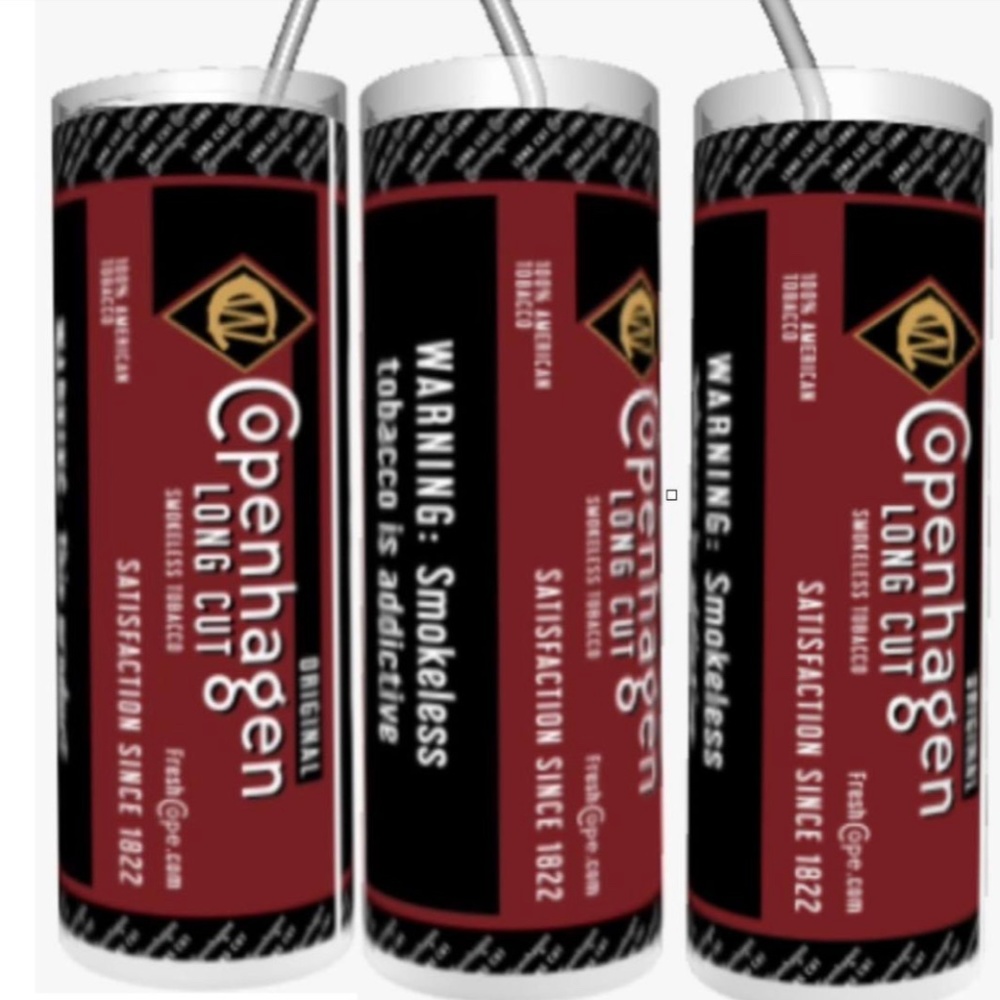 Copenhagen Long Cut 20oz straight Tumbler with Straw Included